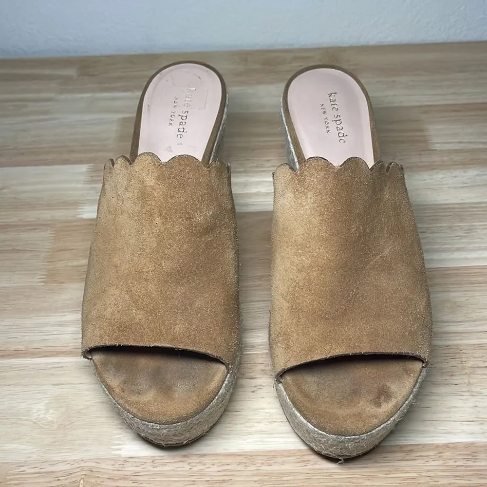 Kate Spade Toby Wedge Slip-On Sandal Size 10